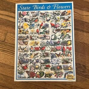 White Mountain Sealed State Birds & Flowers Puzzle